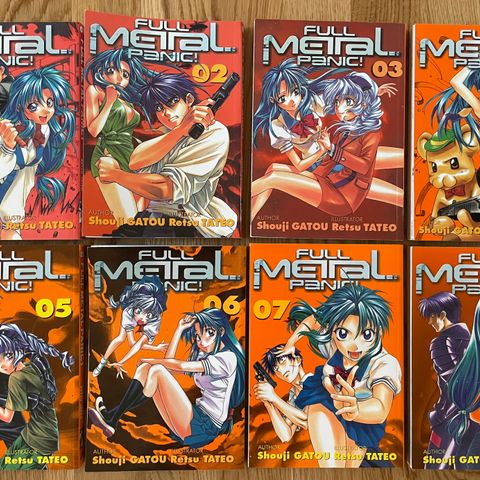 Manga: Full Metal Panic 1-8 selges rimelig!