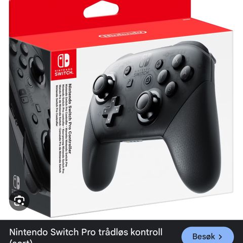 Nesten ny nintendo switch pro kontroller