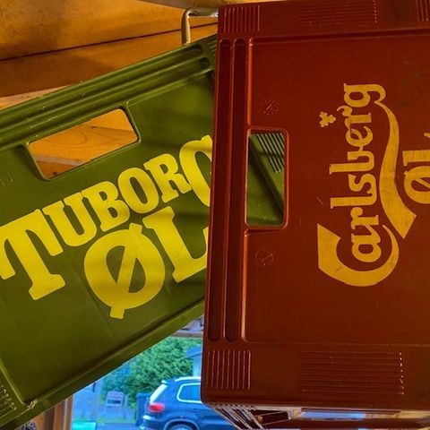 Ølkasser Carlsberg,Tuborg og Bryggselv