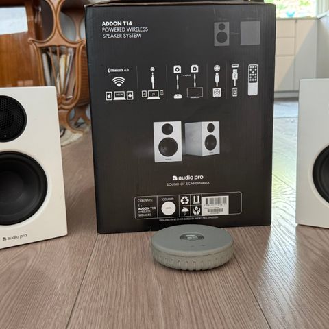 Audio pro T14 + Audio pro Link 1 - Aktive høyttalere