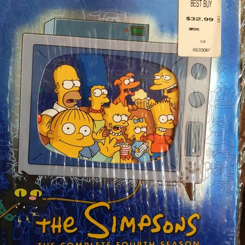 The Simpsons, sesong 4, engelsk tekst, DVDx4