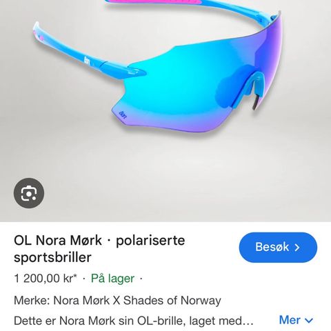 Nora Mørk raske solbriller