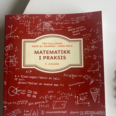 Diverse lærebøker, matematikk programmering