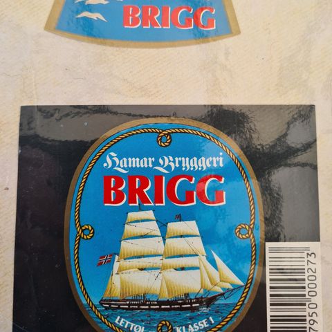 Brigg øl etikett fra Hamar bryggeri