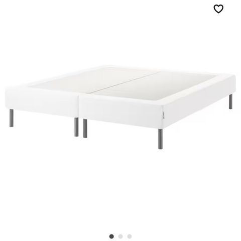 IKEA kontinentalramme med ribber, madrass og overmadrass (reservert)