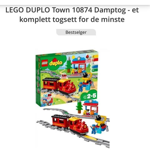 Komplette togsett Lego Duplo