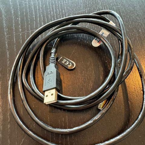 Skriverkabel USB type A til B - 2 meter