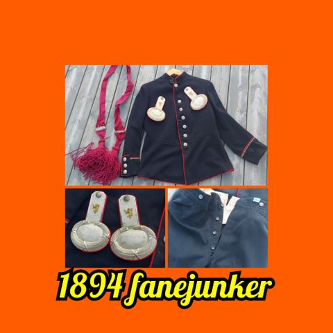 Norsk 1894 uniform Fanejunker