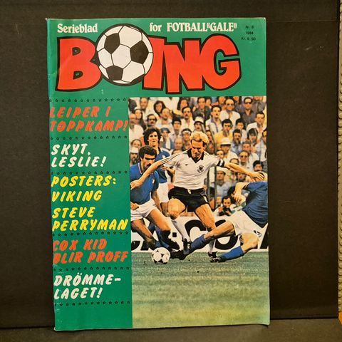 Boing nummer 8. 1984.  Med Poster av lagbilde Viking Fotball