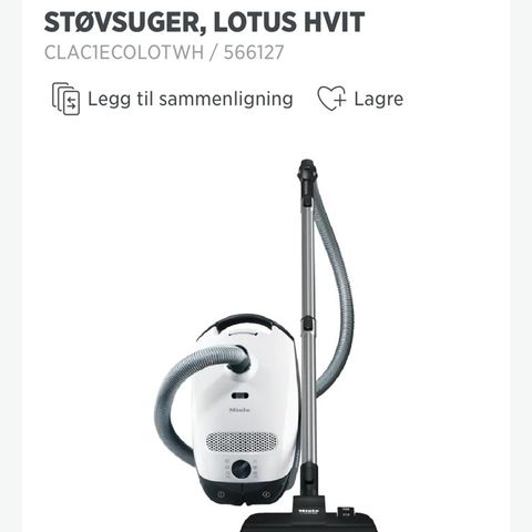 Miele Classic C1 - Lotus Hvit