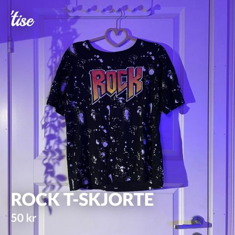 Rock t-skjorte