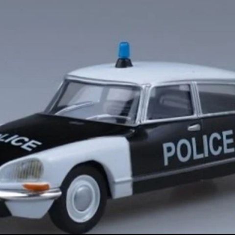 1:43 DeAgostini Politibil Citroen DS21 Fransk politi 1962