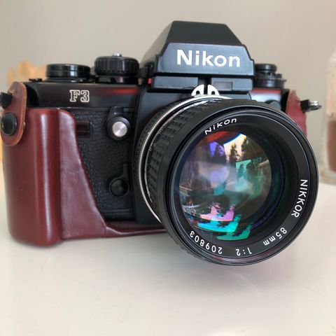 Nikon F3 with various accessories and lenses..