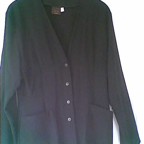 NY sort penjakke - 50% polyester - 50% viscose - st. 42 fra Kappahl