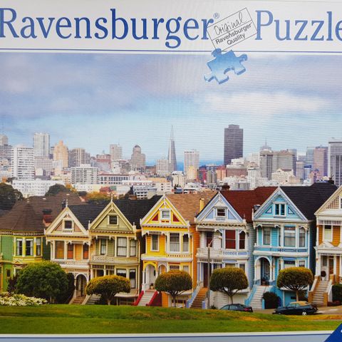 RESERVERT  Ravensburger "Painted Ladies, SF" 1000 brikker