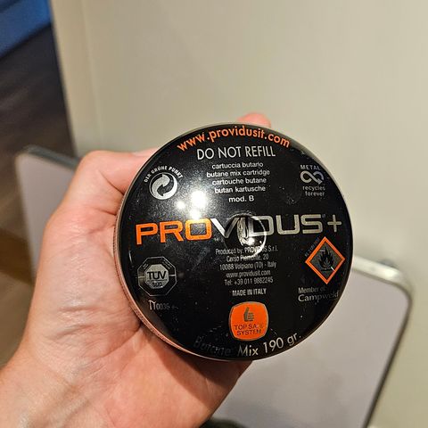 Pro vidus gassflaske 190 gram.