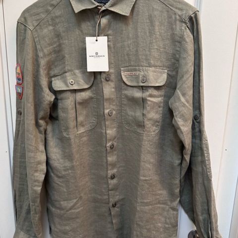 Amundsen Sports Safari Linen Shirt G.dyed herre str M