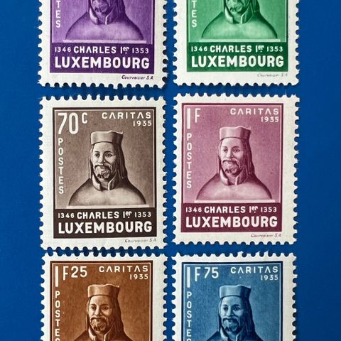 Luxembourg 1935 Michel 284-289 Caritas postfrisk