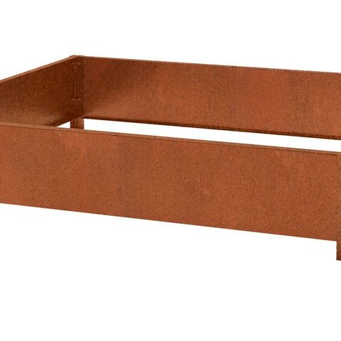 Pallerkarm Corten stål 120 x 80 x 24