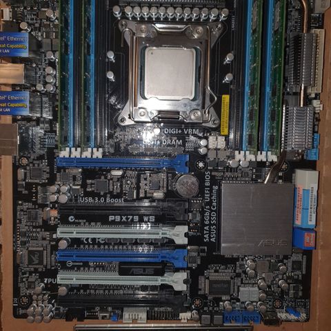 ASUS P9X79 WS (LGA2011) m/CPU+RAM selges