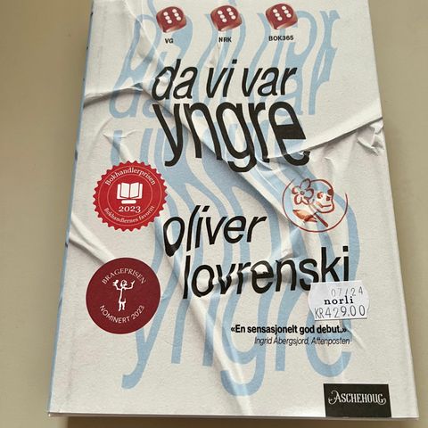 «Da vi var yngre» innbundet bok.