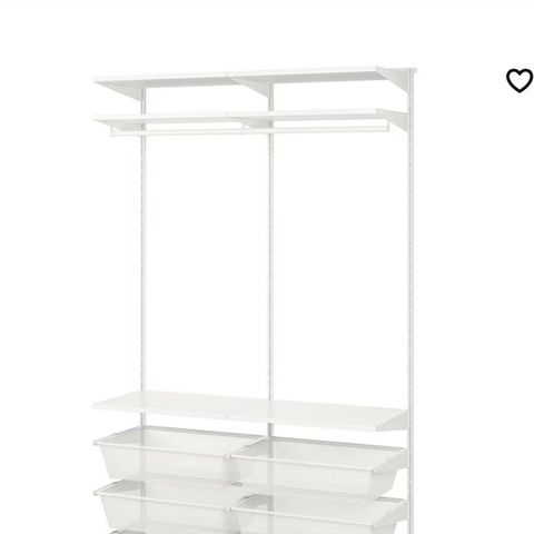 Algot garderobe fra Ikea