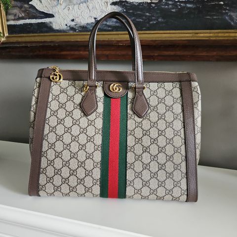 GUCCI OPHIDIA GG MEDIUM TOTE