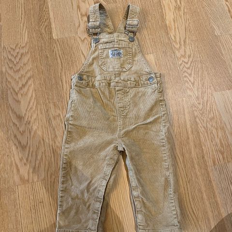 Levis overall i cordfløyel 18 mnd/ 80-86