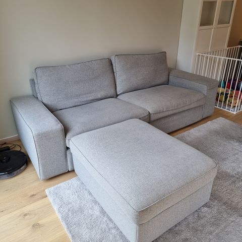 Ikea Kivik 3-seter sofa inkl puff