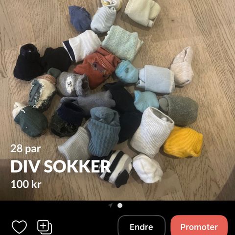 Gulpekluter og sokker nyfødt