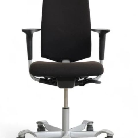 Håg H05 sort kontorstol med armlener / Remelig