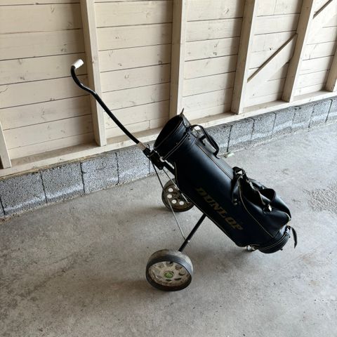 Golfbag med tralle