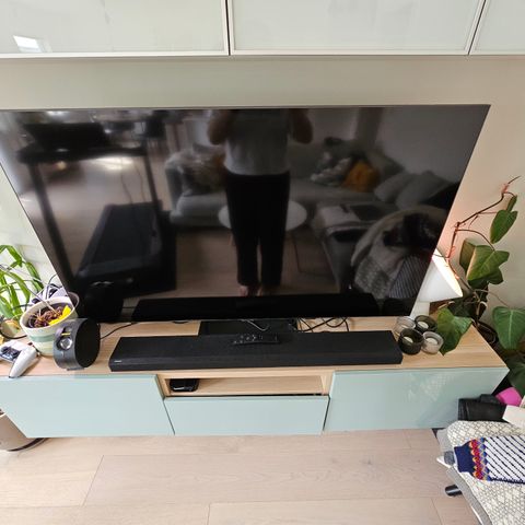 Samsung 55" Q80B 4K QLED TV + Samsung HW-Q810A/XE Lydplanke (sort)
