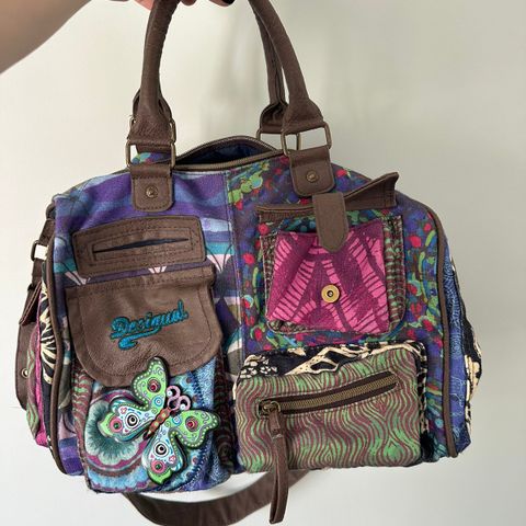 Desigual y2k vintage veske butterfly sommerfugl