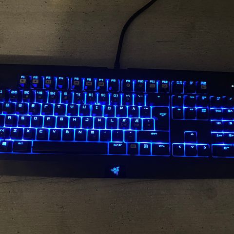 Nøye vasket Razer BlackWidow Chroma tastatur