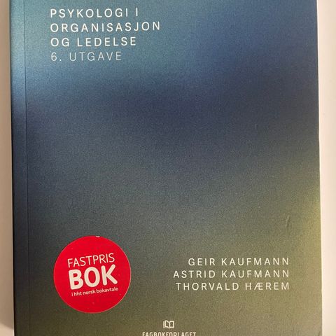 Psykologi i organisasjon og ledelse (6. utgave)