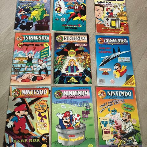 9 Nintendo Magasin 1991 selges