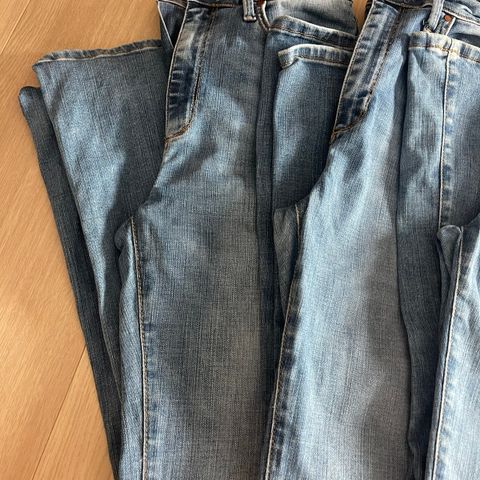 4 stk sleng/flare- jeans