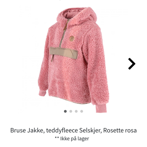 Nydelig Bruse teddy fleece