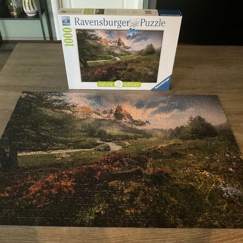 Ravensburger puslespill 1000 brikker Alpene Sveits