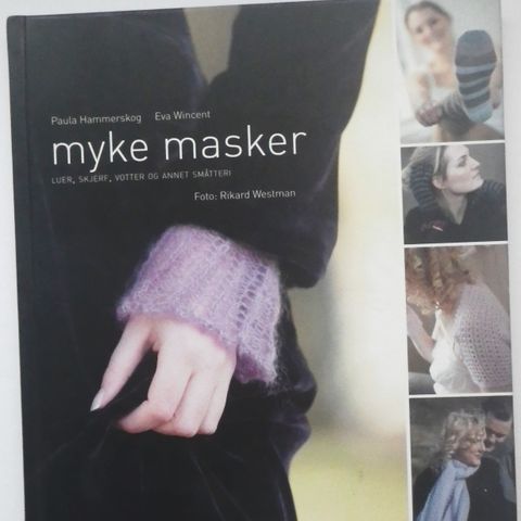 Myke masker, strikkebøker, som ny