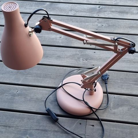 Skrivebordslampe, rosa