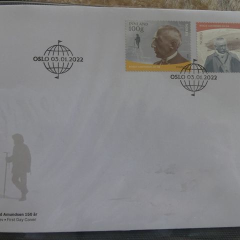 FDC 01/2022 Roald Amundsen 150 år