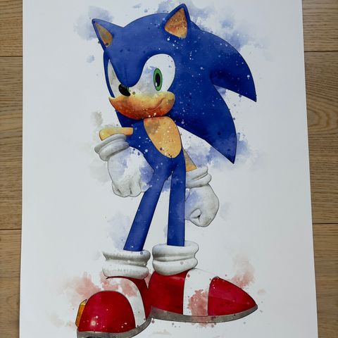 Sonic the hedgehog plakat