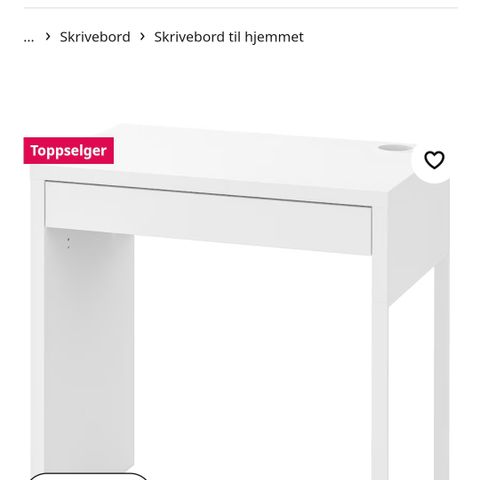 MICKE, skrivebord fra Ikea