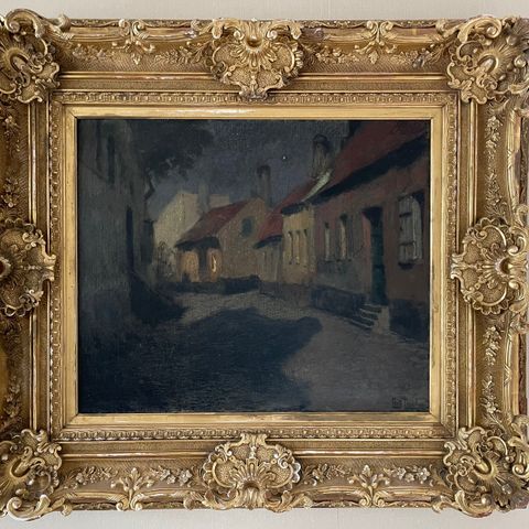 FRITS THAULOW olje maleri