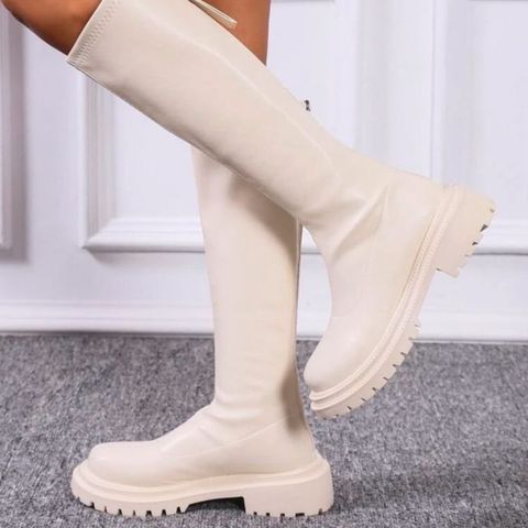 Beige Boots