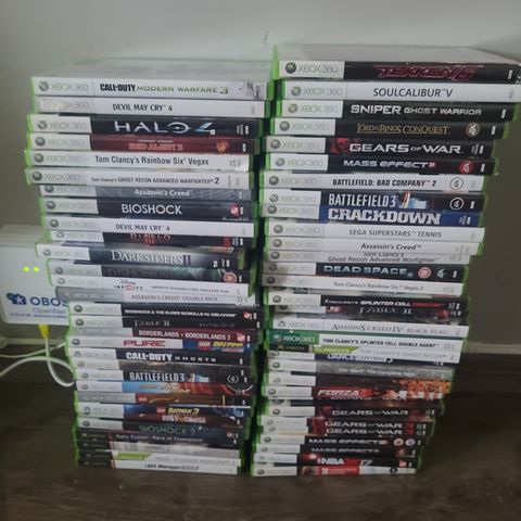 61stk xbox og xbox 360 spill Selges samlet