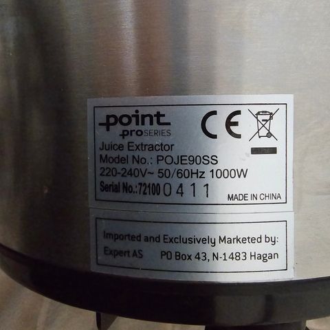 Point juice extractor 1000w