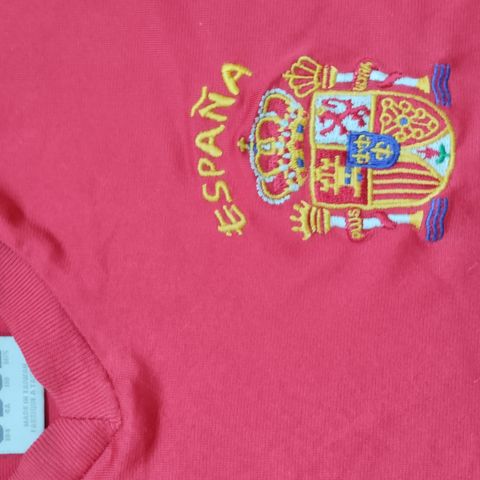Spania- t-skjorte fotball